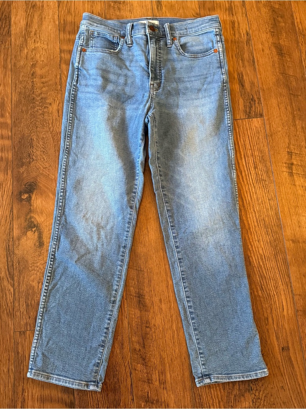 Madewell Stovepipe Medium Wash Jeans Women's Size 27 Denim Straight